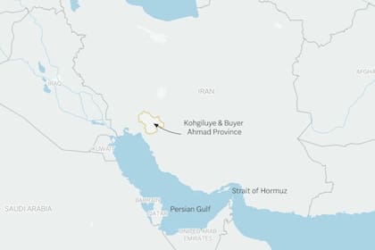 Esta es el área donde Irán busca al piloto estadounidense