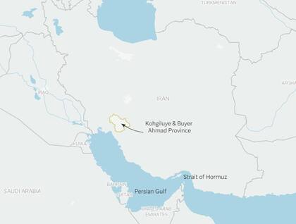 Esta es el área donde Irán busca al piloto estadounidense