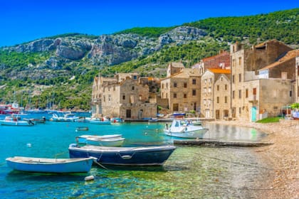 Esta es la ciudad de Hum, Croacia