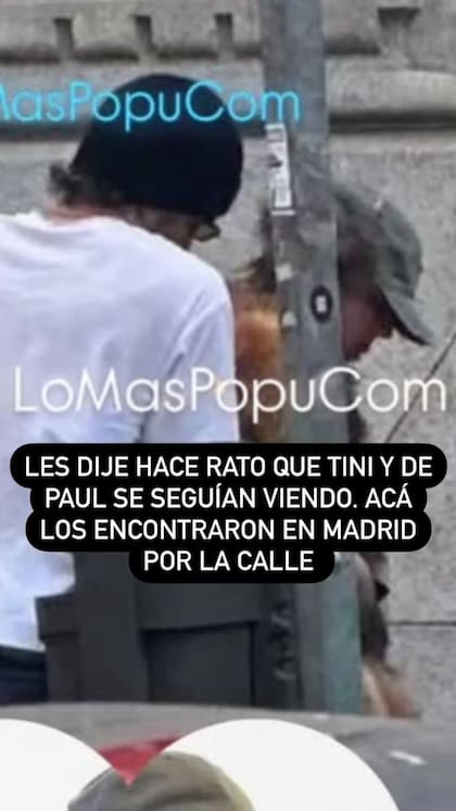 Esta es la foto que reavivó los rumores de romance entre Tini y De Paul (Foto: Instagram @lomaspopucom / @angeldebritooki)