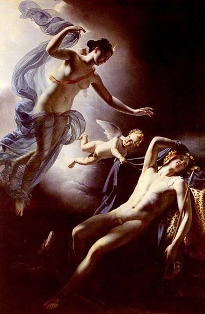 Esta es la obra Diana y Endymion, pintada por el artista francés Jérôme-Martin Langloi, que ahora busca la ciudad de Amiens