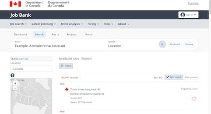 Esta es la plataforma del gobierno de Canadá para buscar empleo