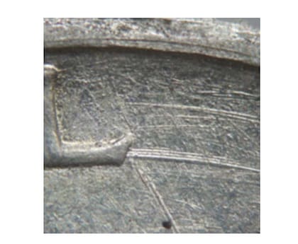 Esta es una de las alteraciones de la moneda Mercury Dime de 1916-D