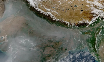 Esta es una de las capturas del NOAA-21 y muestra los incendios agrícolas al norte de la India,