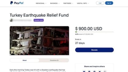 Esta es una de las más de 100 campañas de recaudaciones de fondos lanzadas en PayPal