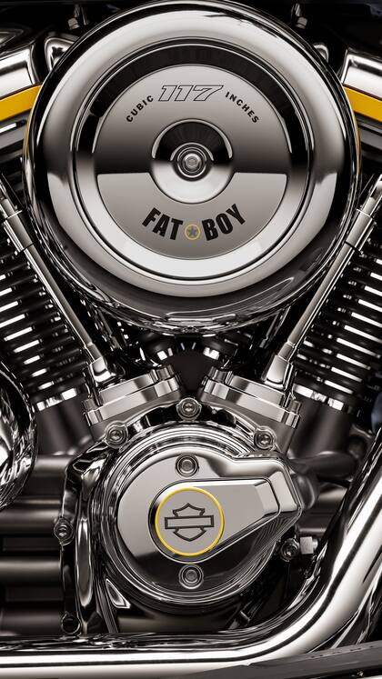 Esta Fat Boy Gray Ghost equipa el nuevo motor Milwaukee-Eight 117 Custom