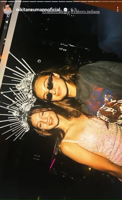 Esta foto publicó Nicole en su Instagram, en la que mostró un recuerdo de su casamiento con Indiana y Allegra