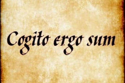 Esta frase proviene del planteamiento filosófico de René Descartes
