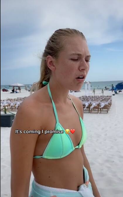 Esta fue la cara de la joven al escuchar que no era su boda