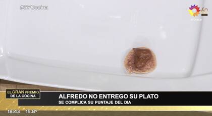 Esta fue la entrega de Alfredo. "Me desilusionó", sostuvo el pastelero Mauricio Asta.