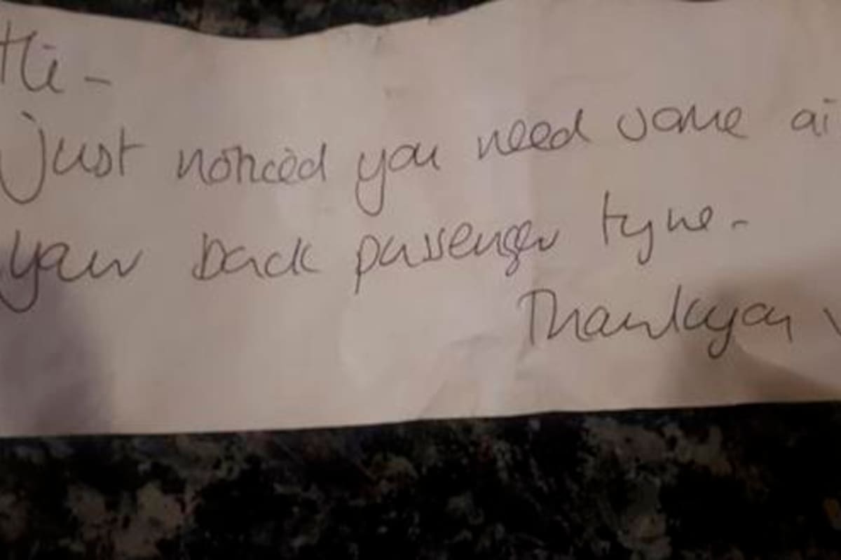 Esta fue la nota que recibió Dawn Ashford-Williams y que le salvó la vida