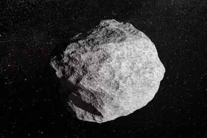Esta imagen cedida por la Agencia Espacial Europea es una representación artística de un asteroide