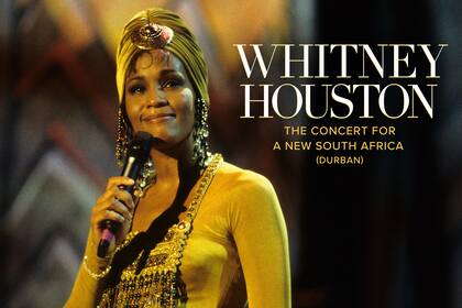 Esta imagen de portada proporcionada por Sony Legacy Recordings muestra "The Concert for a New South Africa (Durban)" de Whitney Houston. (Sony Legacy Recordings via AP)