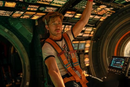 Esta imagen, difundida por Amazon MGM Studios, muestra a Ryan Gosling en una escena de "Project Hail Mary". (Jonathan Olley/Amazon MGM Studios vía AP)