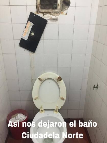 Esta imagen difundieron desde la Municipalidad de Tres de Febrero para marcar el estado en que quedó el club