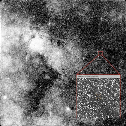 Esta imagen muestra la observación del cometa 3I/ATLAS cuando fue descubierto el 1 de julio de 2025