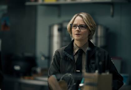 Esta imagen proporcionada por HBO muestra a Jodie Foster en una escena de "True Detective: Night Country". (HBO vía AP)