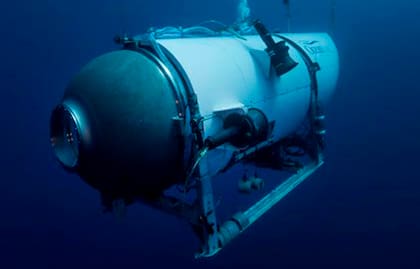 Esta imagen sin fecha facilitada por OceanGate Expeditions en junio de 2021 muestra el sumergible Titán