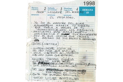 Esta letra la hizo para que yo le ponga música”, cuenta Luciano. “Es un regalo de él para Lovorne, según sus palabras”