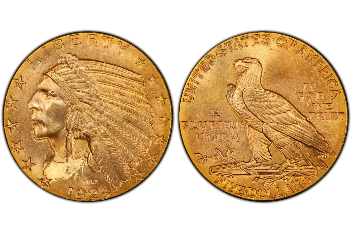 Esta moneda acuñada en oro fue recientemente vendida por 90 mil dólares en una subasta de coleccionistas