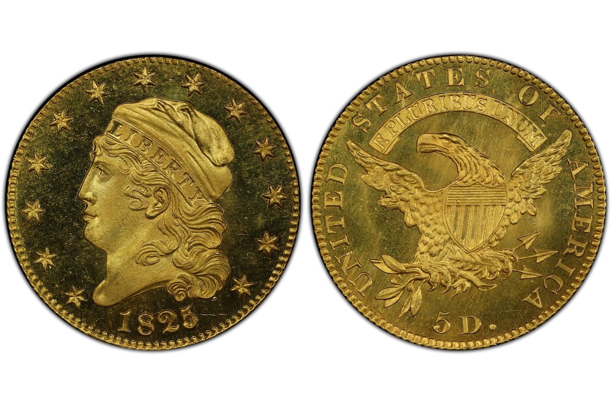 Esta moneda de 1825 cuenta con un error de acuñación que ha incrementado su valor en el mercado de subastas