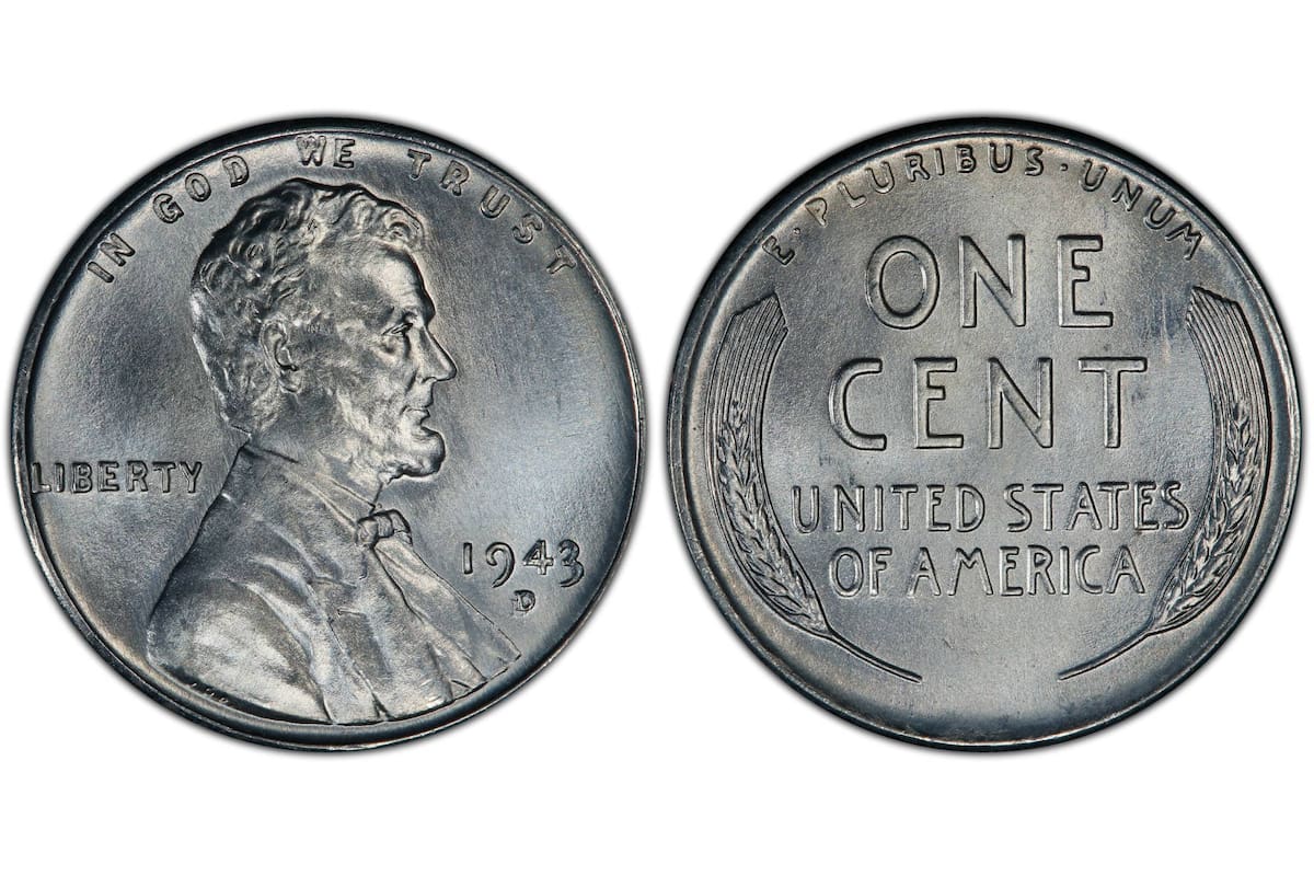 Esta moneda de Lincoln acuñada en 1943 logró venderse por un precio elevado en el mercado de coleccionista debido a un error en su diseño; así se puede reconocer