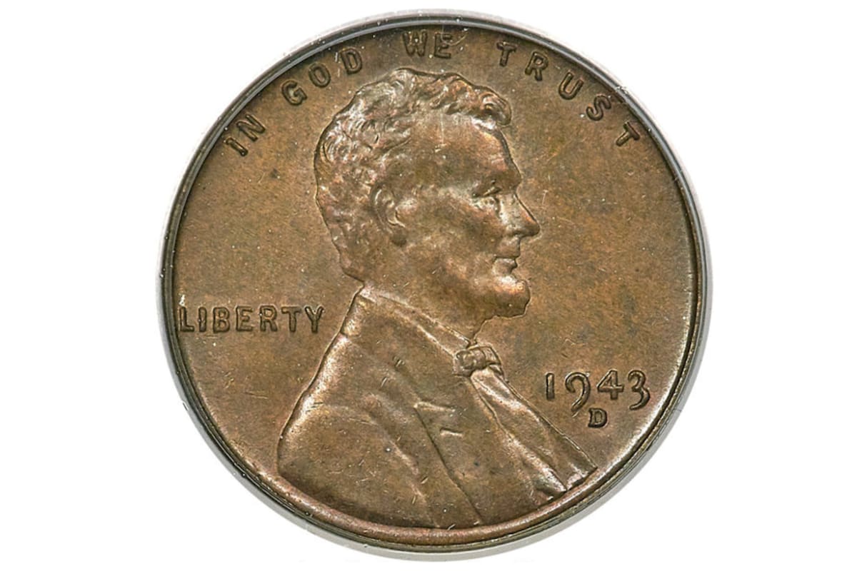 Esta moneda se acuñó en Denver durante la Segunda Guerra Mundial