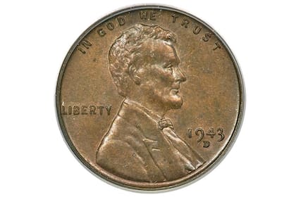 Esta moneda se acuñó en Denver durante la Segunda Guerra Mundial