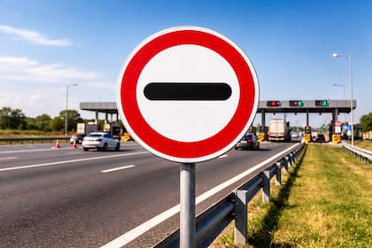 Esta señal de tránsito tiene un significado específicos (Foto: ChatGPT)