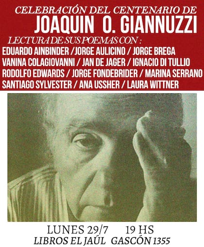 Esta tarde varios poetas homenajean al autor de "Un arte callado"