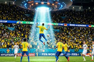 Una vidente brasileña predijo la aparición de ovnis durante el partido entre Brasil y Escocia