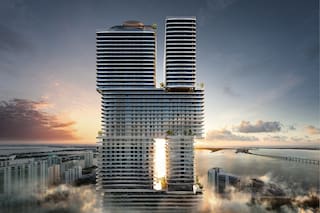 La experiencia de sentir el vértigo de un piso 52 de un edificio que aún no existe