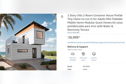 Esta vivienda modular con cinco dormitorios presenta un valor de US$26.999