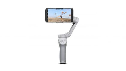 Estabilizador portátil para que los videos con el celular sean impecables.