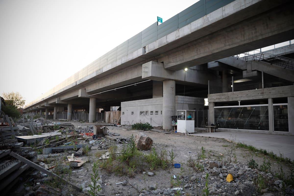 Estación Paternal, del tren San Martin, que está sin terminar