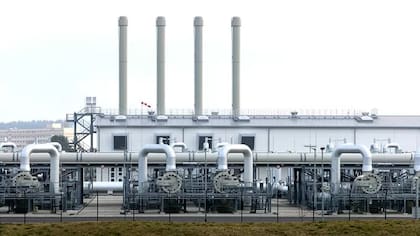 Estación receptora del gasoducto Nord Stream 2, cerca de Lubmin, Alemania, marzo de 2022.