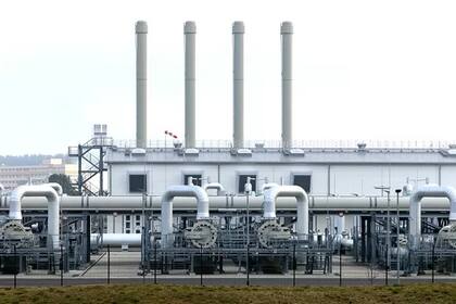 Estación receptora del gasoducto Nord Stream 2, cerca de Lubmin, Alemania, marzo de 2022.