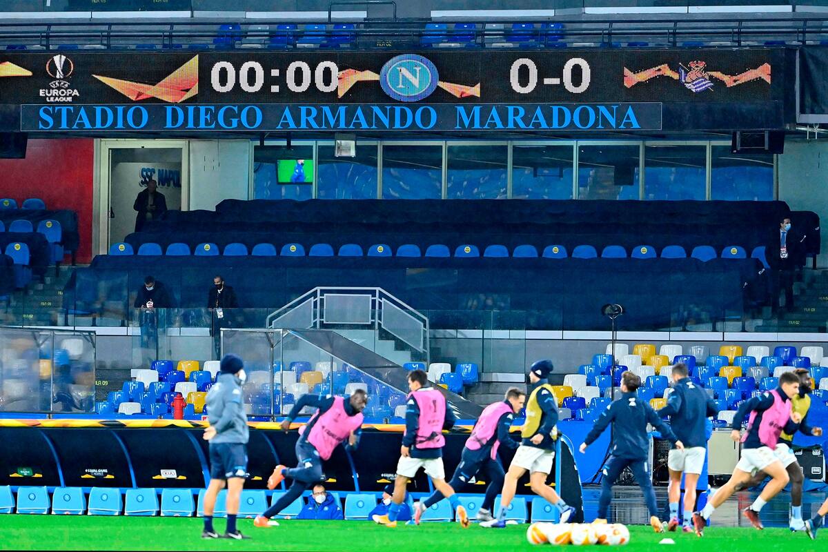Estadio Diego Armando Maradona en Napoles.