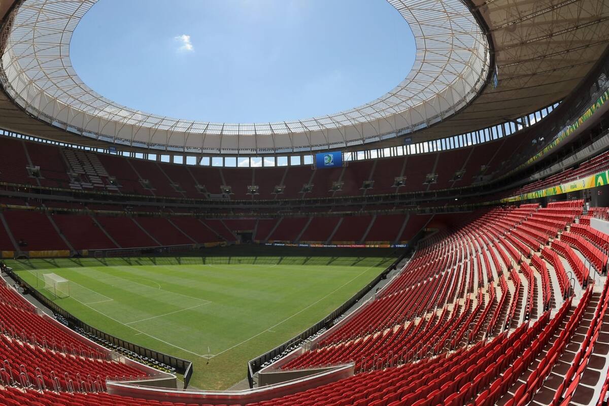 Estadio Mané Garrincha, donde la Argentina enfrentará a Uruguay