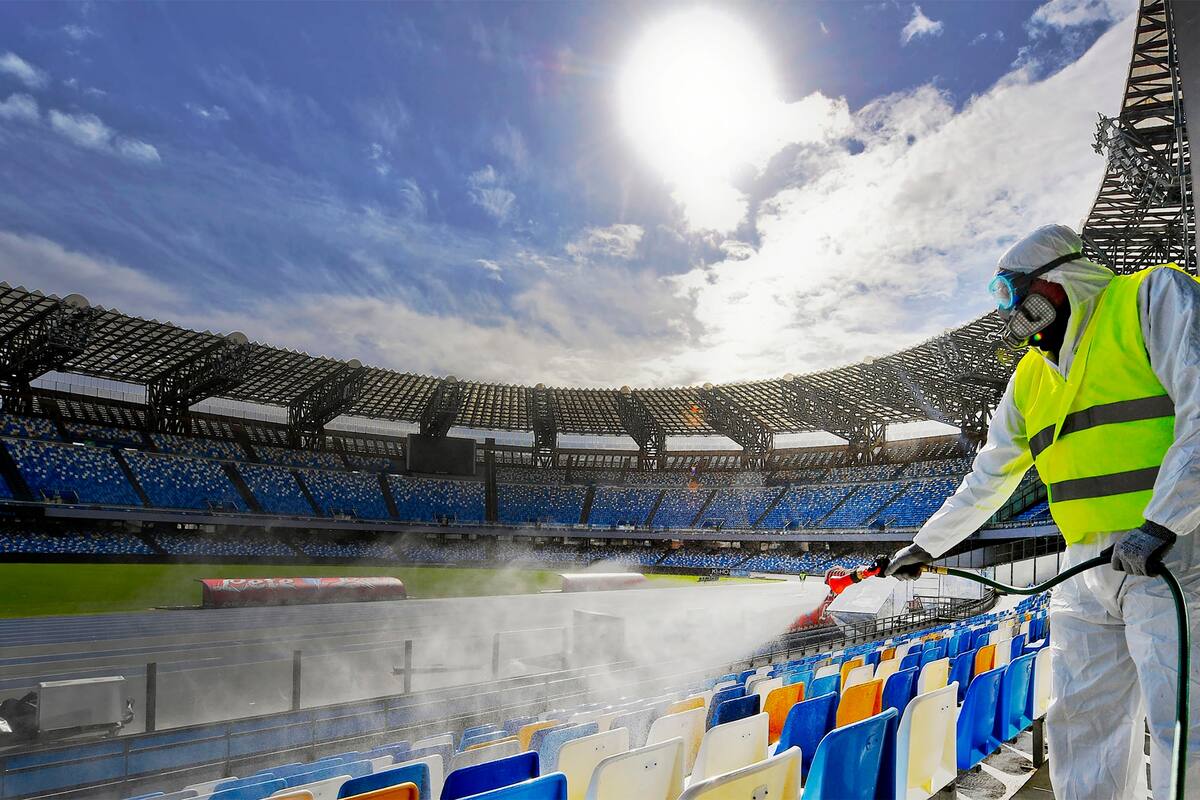 Estadio San Paolo del Napoli.