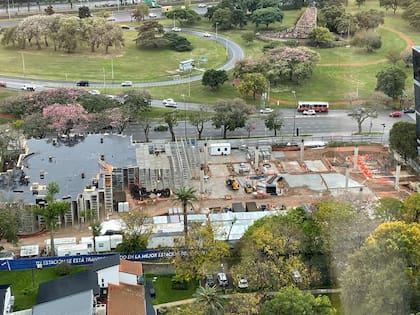 Estado de la obra al 3 de mayo de 2022, según una imagen compartida por los vecinos