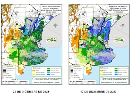 Estado de las reservas de agua en suelo