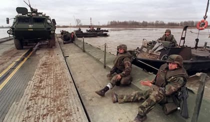 Estados Unidos envío tropas que formaron parte del contingente de la OTAN en 1995