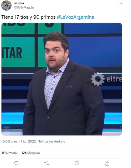 Estallaron los memes luego de que Víctor, participante de La Voz Argentina, mencionara que tiene 30 tíos y 90 primos