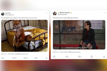 Estallaron los memes por la llegada del 2024 (Captura X)