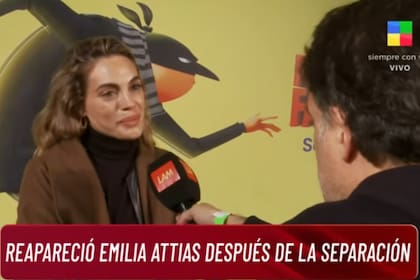 "Estamos bien, está todo bien, tenemos un buen diálogo y hay armonía", dijo Emilia Attias sobre su relación con el 'Turco' Naim (Foto: Captura de TV / América)