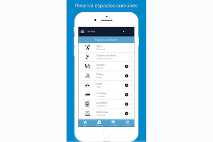 Estas aplicaciones permiten reservar amenities y conversar por el chat vecinal