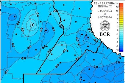 Estas fueron las temperaturas mínimas desde el 21 de mayo al 10 del actual