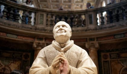 Estatua del papa Pío IX en la Basílica di Santa Maria Maggiore (Foto: Getty Images)