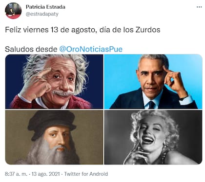 Este 13 de agosto, los zurdos recordaron su día con imágenes alusivas.